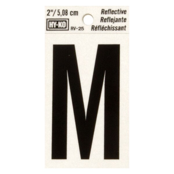 Hy-Ko 2In Reflective Letter M, 10PK B00425 - main